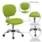 Emma and Oliver Mid-Back Mesh Padded Swivel Task Office Chair with Chrome Base